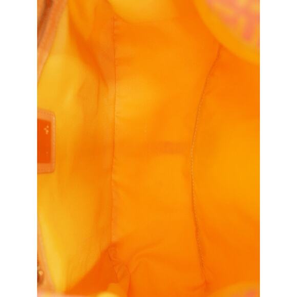 Authentic FENDI Mamma Zucca Zucchino Bucket Baguette Pink Beige Flap Bag Purse - Picture 4 of 7